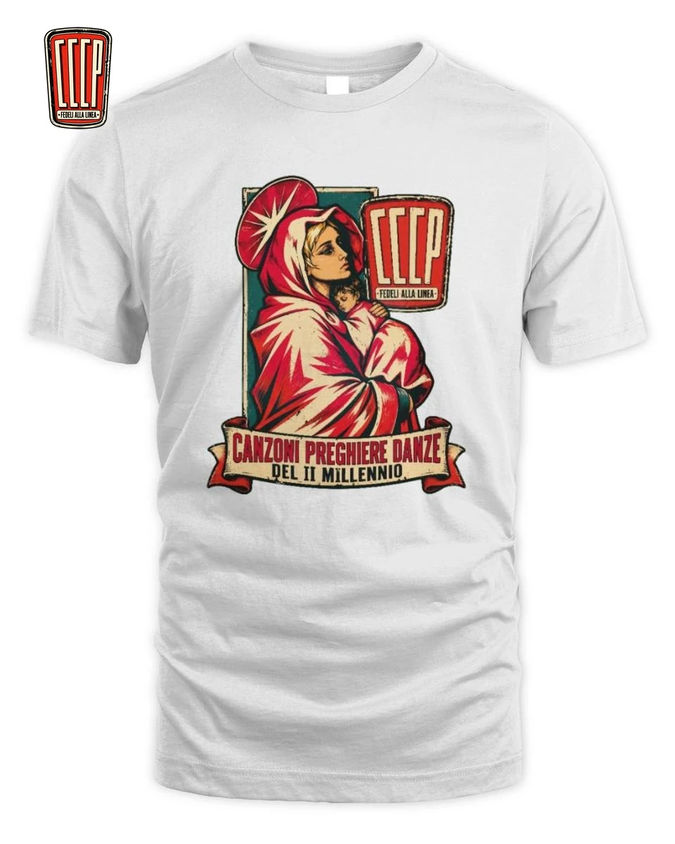 T-Shirt CCCP Canzoni Preghiere Danze | Merch Punk 1 CCCP Fedeli Alla Linea Canzoni Preghiere Danze T-Shirt