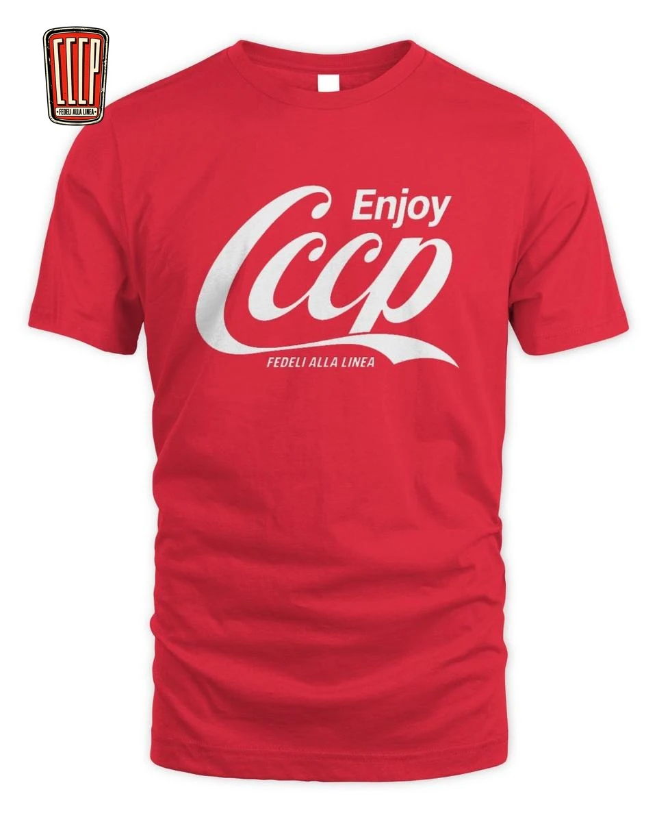 T-Shirt Enjoy CCCP Parodia Pop Art | Grafica Punk 1 Enjoy CCCP Parodia Pop Art T-Shirt