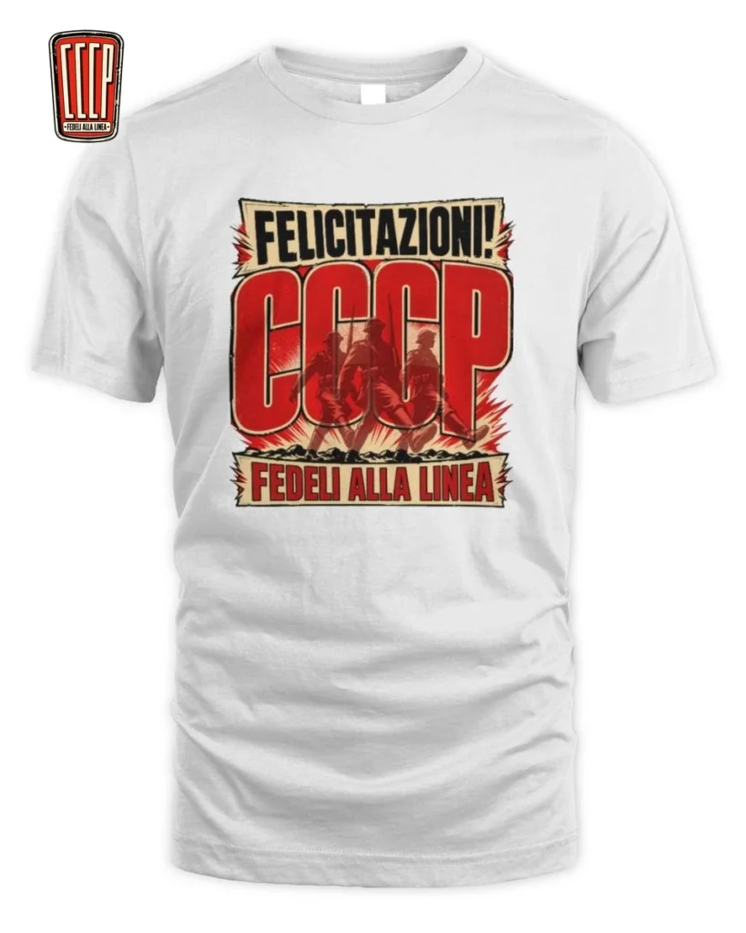 CCCP Felicitazioni Vintage Poster T-Shirt